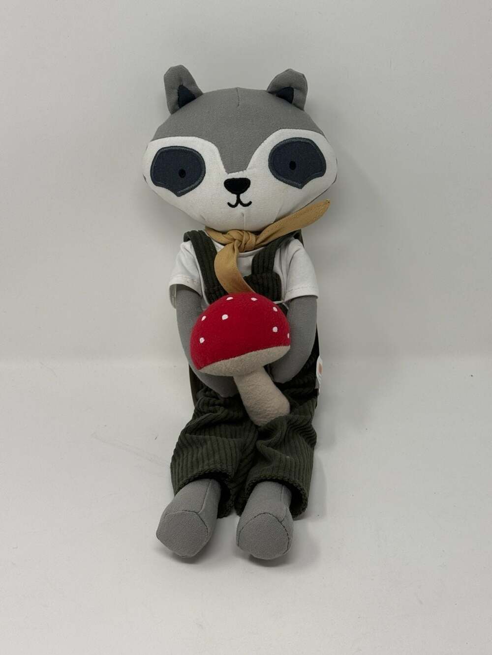 Hearth & Hand with Magnolia Raccoon Plush Doll with Mushroom Toy